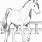 Free Coloring Pages Horses Realistic