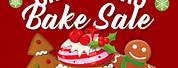 Free Christmas Bake Sale Poster