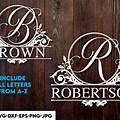 Free Editable Monogram Stencil