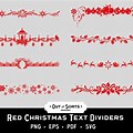 Free Elegant Christmas Page Divider