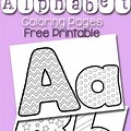 Free Online Alphabet Coloring Pages