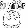 Free Summer Coloring Pages of Ice Cream