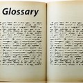 Free Picture of a Dictionary Glossary of Terms