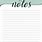 Free Printable Notes Template