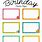 Free Printable Birthday Name Tags