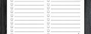 Free Printable Blank Checklist Templates
