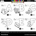 Free Vector Alphabet Coloring Book