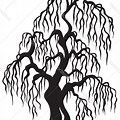 Free Vector Willow Tree Silhouette