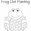 Frog Coloring Pages Dots