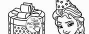 Frozen Happy Birthday Coloring Pages