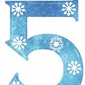 Frozen Number 5 Clip Art