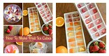 Fruit Ice Cubes for Drinks