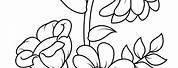 Garden and Flower Pot Coloring Pages