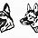 German Shepherd Head Coloring Pages