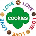 Girl Scout Cookie Heart Clip Art