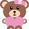 Girl with Teddy Bear Clip Art