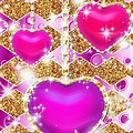 Glitter Heart iPhone Wallpaper