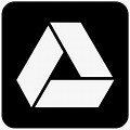 Google Drive Icon White Outline