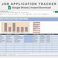 Google Sheets Job Application Tracker Template