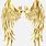 Gold Angel Wings Art