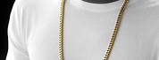 Gold Box Chain Necklace for Men