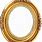 Gold Oval Frame PNG