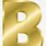 Gold Letter B Clip Art