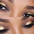 Gold Leaf Eye Makeup