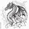 Gothic Dragon Coloring Pages