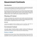 Government Contracts Comment Template