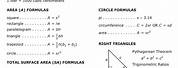 Grade 10 MCAS Math Reference Sheet