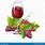 Grapes and Wine Glass Clip Art