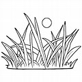 Grass Coloring Pages Transparent