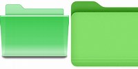 Green Windows Desktop Folder Icon