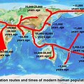 Human Evolution Migration Map