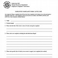 Human Resources Complaint Form