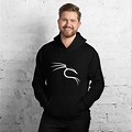 Hacker Wearing Hoodie of Kali Linux