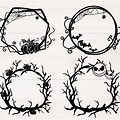 Halloween Branch Wreath SVG