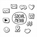 Hand Drawn Social Media Icons