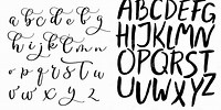 Hand Lettering Fonts Clip Art