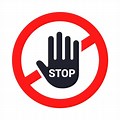 Hand Sign Stop Vector Image