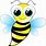 Happy Bumble Bee Clip Art