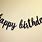 Happy Birthday Cursive Banner