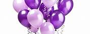 Happy Birthday Purple Balloons Clip Art