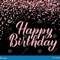 Happy Birthday Pink and Black Logo