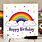 Happy Birthday Rainbow Card