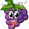 Happy Grapes Clip Art