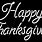 Happy Thanksgiving in Cursive