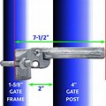 Heavy Duty Chain Link Fence Gate Fork Latch