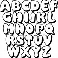 Hello Bubble Letters Clip Art Black and White